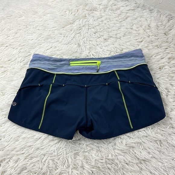 Lululemon Run: Speed Short *4-way Stretch Inkwell / Space Dye Twist Lullaby Ray - Picture 4 of 5